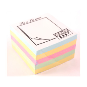 Cub notes adeziv WUP culori Pale 76X76 mm 500 coli