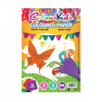 Hârtie A4 80gr 36 coli , 12 culori, Colour Kids