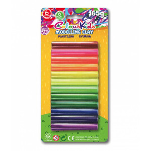 Plastilină 12/set 165gr, Colour Kids