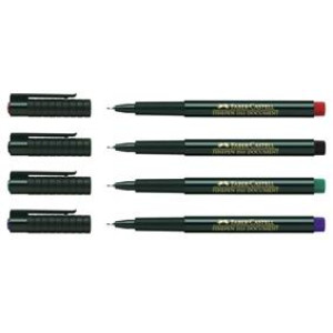 Liner 0.4 mm Finepen, negru 1511 Faber-Castell