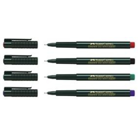 Liner 0.4 mm Finepen, negru 1511 Faber-Castell