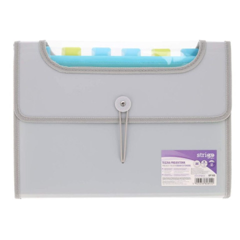 Mapă Strigo Plastic Extensibil A4 ,12 Compartimente, gri 
