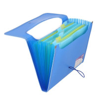 Mapă Strigo Plastic Extensibil A4, 12 Compartimente, albastru