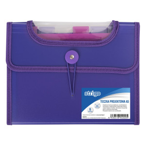 Mapă Strigo Plastic Extensibil A4 6 Compartimente Mov