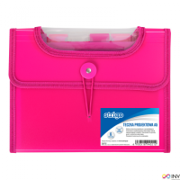 Mapă Strigo Plastic Extensibil A4 12 Compartimente Roz