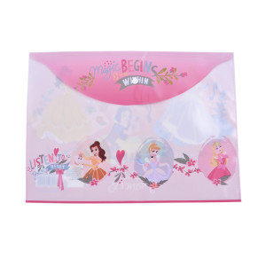 Mapă plastic cu buton A4 Princess