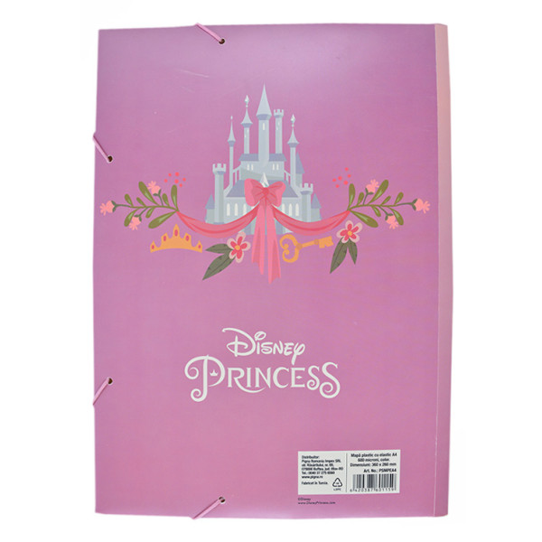 Mapă plastic cu elastic A4, Princess