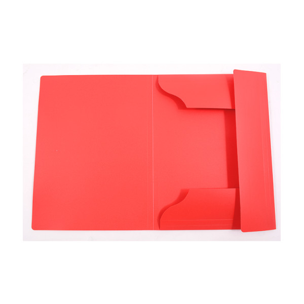 Mapă plastic cu elastic Working-Up 600mic roșu