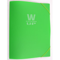 Mapă plastic cu elastic Working-Up 600mic verde