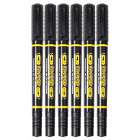 Marker Permanent BAOKE S 2 capete negru