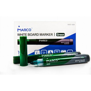 Marker whiteboard Marco verde vârf rotund 8600