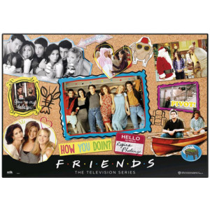 Mousepad pentru birou, antiderapant, impermeabil, 50*35cm, Friends