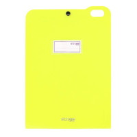 Organizator Strigo, PP, A4, vertical, 5 separatoare, închidere capsă, verde neon