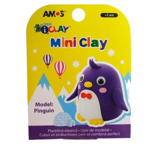 Plastilină Amos Pinguin 30G