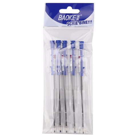 Pix BAOKE Ballpoint SMART 5buc/set 0.7mm albastru