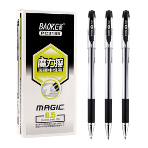 Pix BAOKE Gel ERASABLE 0.5mm negru