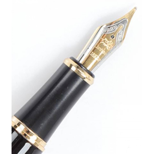 Stilou DRAGON argintiu Peniță Iridium GOLD Stilou DRAGON argintiu Peniță Iridium GOLD