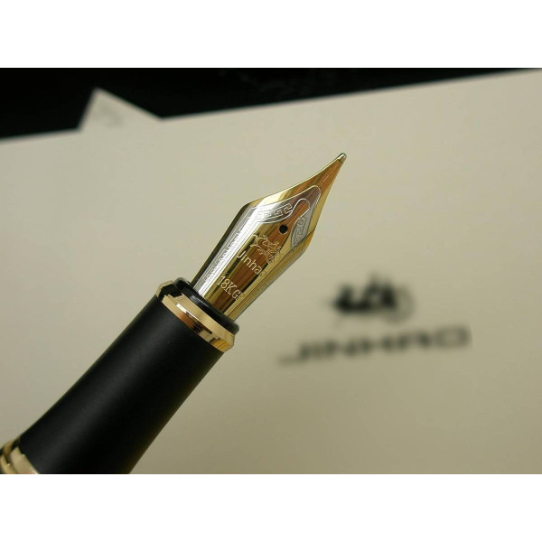 Stilou DRAGON argintiu negru Peniță Iridium GOLD Stilou DRAGON argintiu negru Peniță Iridium GOLD