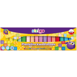 Plastilină Strigo 18 culori mix (6 x neon, 6 x pastel, 6 x clasice) 