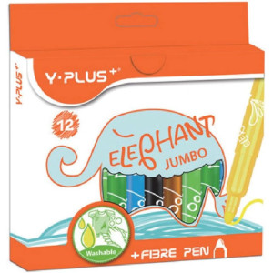 Carioca lavabila Elephant Jumbo - set 12 - Y-plus