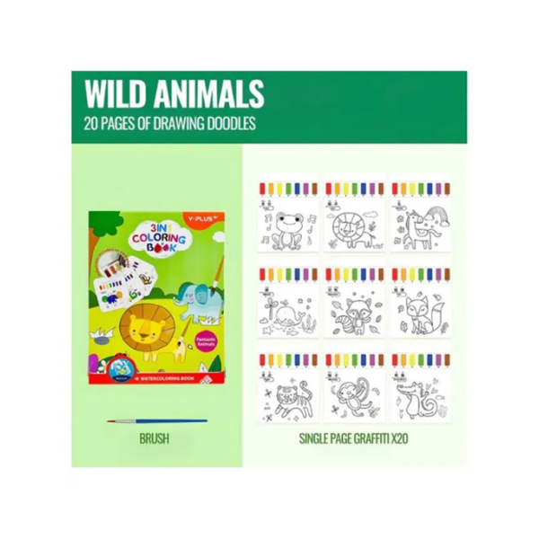 Carte de activitati 3 în 1 – Fantastic animals - Y-plus