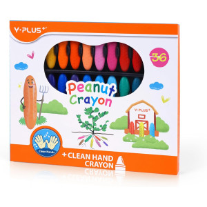 Creioane cerate Peanut - 36 buc - Y-Plus