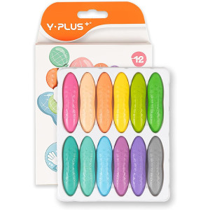 Creioane cerate pastel peanut - 12 buc - Y-Plus