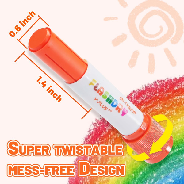 Creioane Color tip Gel Flashdry - Y-Plus