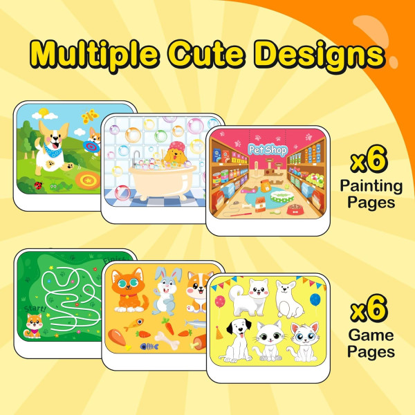 Carte de Activități Magică - Cute Pets - Y-Plus