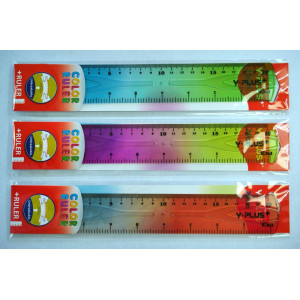 Rigla plastic color 20 cm – Unbreakable – Y-plus