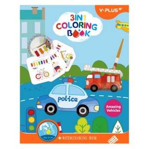 Carte de activitati 3 în 1 – Amazing vehicles - Y-plus