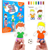 Carte Activitati de colorat cu acuarele Paint with water - Y-Plus