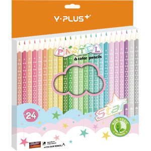Creioane color pastel Star - 24 buc - Y-Plus