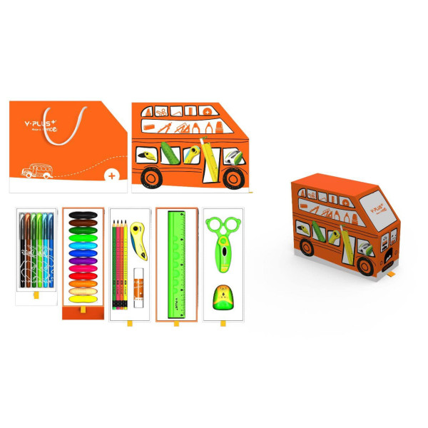Organizator birou Happy Bus - 27 articole incluse - Y-Plus