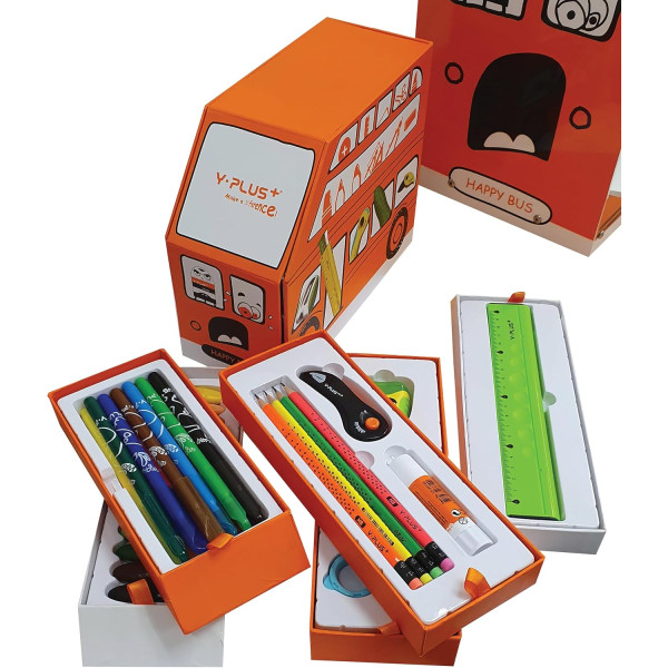 Organizator birou Happy Bus - 27 articole incluse - Y-Plus