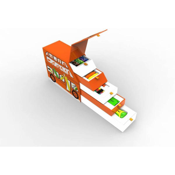 Organizator birou Happy Bus - 27 articole incluse - Y-Plus