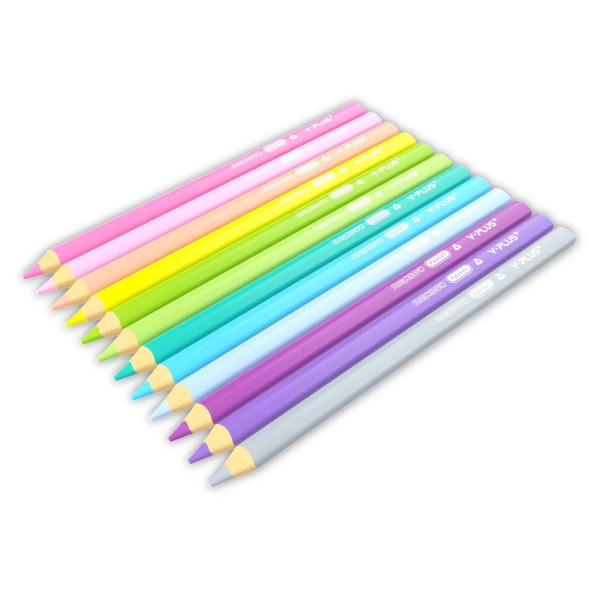 Creioane Color Pastel Jumbo - Rainbow – 12 buc – Y-Plus