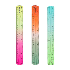 Rigla plastic color 30 cm – Unbreakable – Y-plus