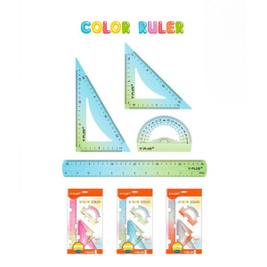 Set Geometrie Color – Y-plus, 4 piese
