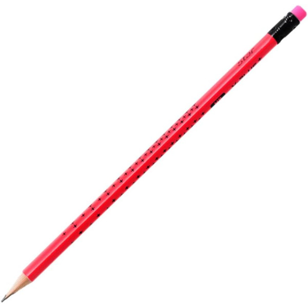 Creion Grafit Star Neon – HB cu Radieră – Y-PLUS