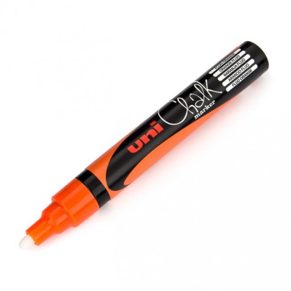 Marker Uni-Ball Chalk PWE-5M Portocaliu Fluorescent M405