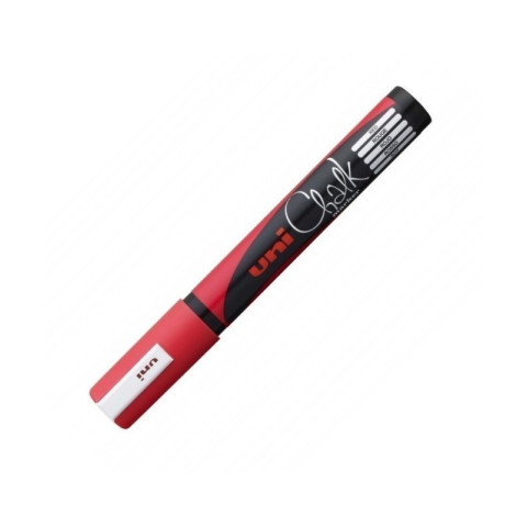 Marker Uni-Ball Chalk PWE-5M Roșu Fluorescent M406