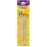 Set 6 pensule Strigo, Pastel, dimensiuni diferite