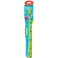 Riglă plastic 30cm KEYROAD Soft Grip KR971236 bicoloră 