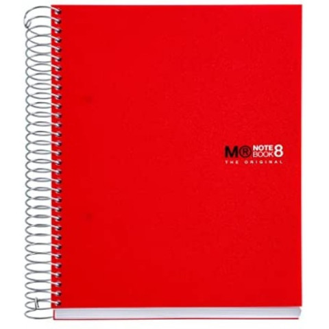 Caiet 6 A5 150 file linii PP Basic Red MR