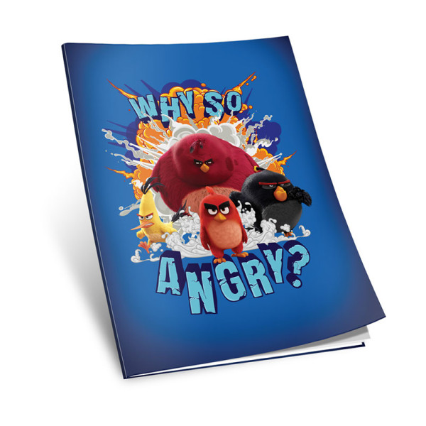 Caiet A5 Angry Birds 52 File Pătrățele