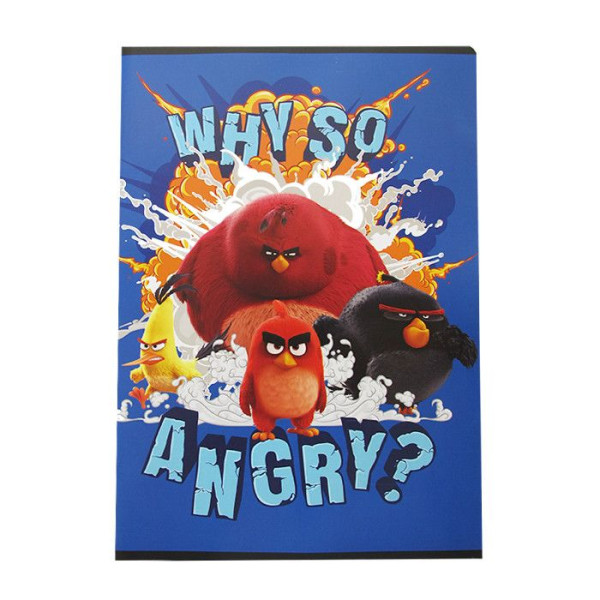 Caiet A5 Angry Birds 52 File Pătrățele