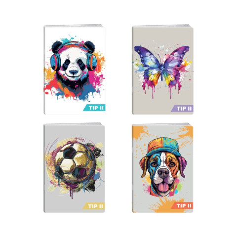Caiet A5 Tip 2 colecția Animal pop Elisa