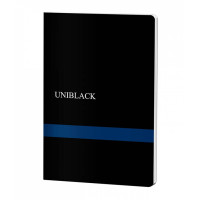 Caiet A4 60f M PP Uniblack 300 mic 70gr, cop. albastră