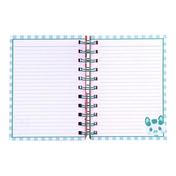 Notes A6 cu spira Bangoberry Piggy Porcusorul, 280 pagini 